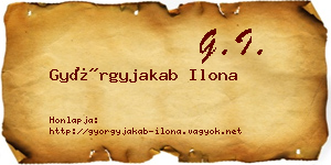 Györgyjakab Ilona névjegykártya
